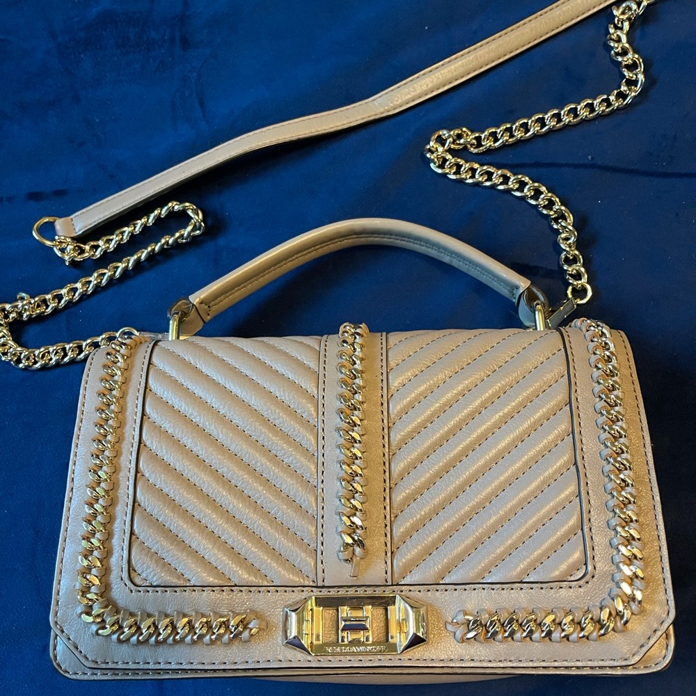 Rebecca Minkoff Chain Love Chevron Crossbody